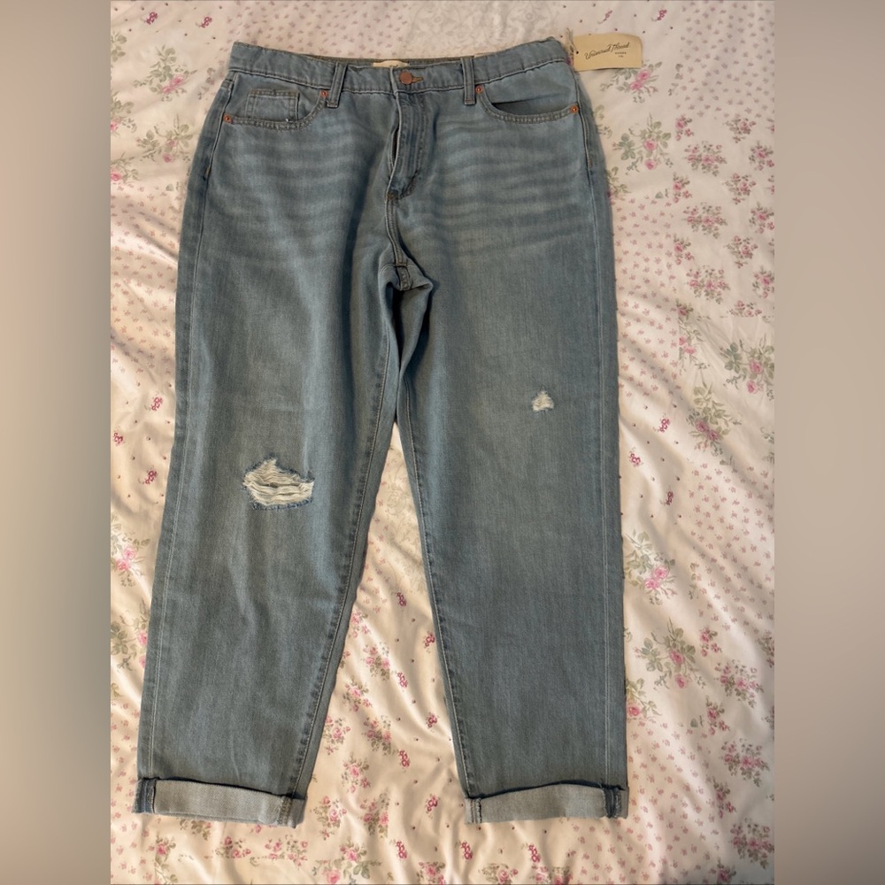 Universal Thread Distressed Boyfriend Style Blue Jeans
